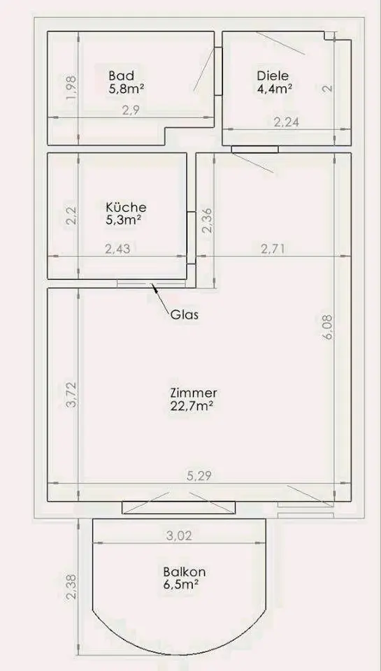 Studio mit 44 m² in Eberswalde – Bild 5