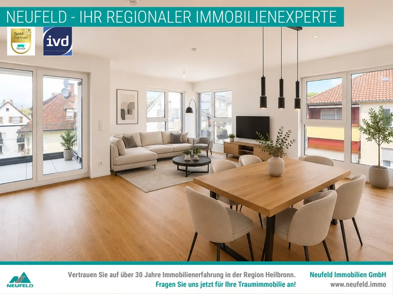 3 Zimmer Wohnung mit 84 m² in Heilbronn – Bild 1