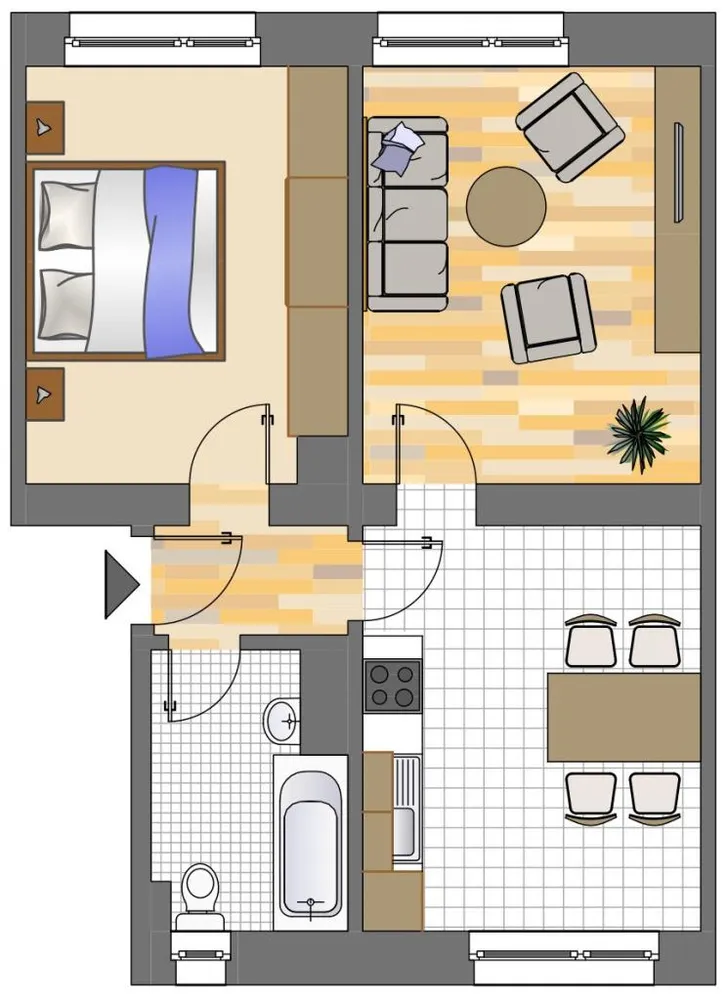 2 Zimmer Wohnung mit 49 m² in Dortmund – Bild 2