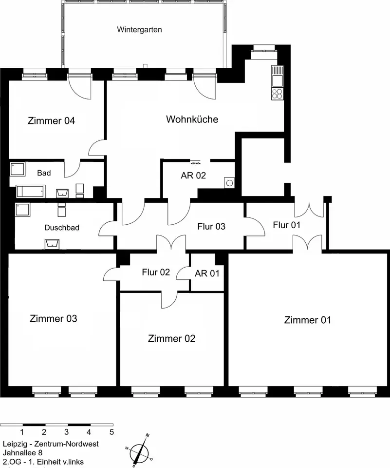 4 Zimmer Wohnung mit 188 m² in Leipzig – Bild 4