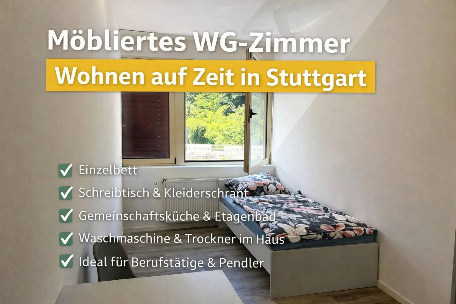 WG-Zimmer mit 12 m² in Stuttgart – Bild 1