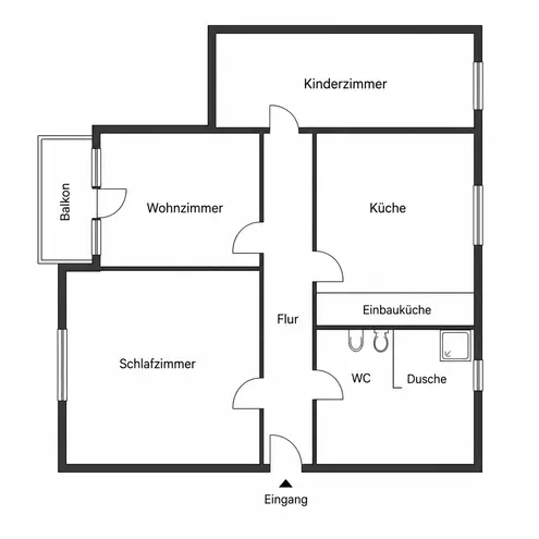 3 Zimmer Wohnung mit 70 m² in Bochum – Bild 1
