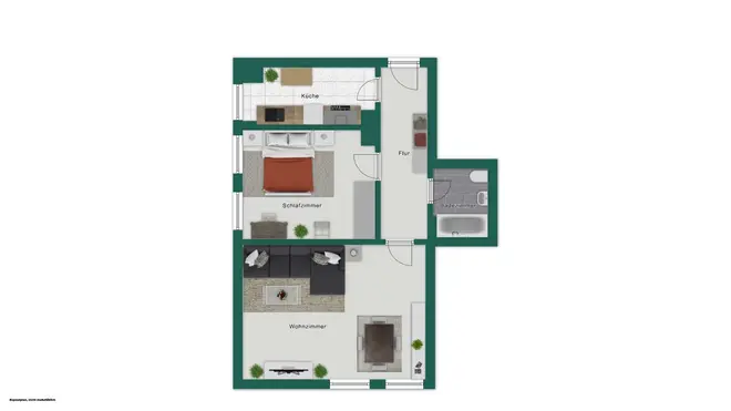 2 Zimmer Wohnung mit 58 m² in Bochum – Bild 10