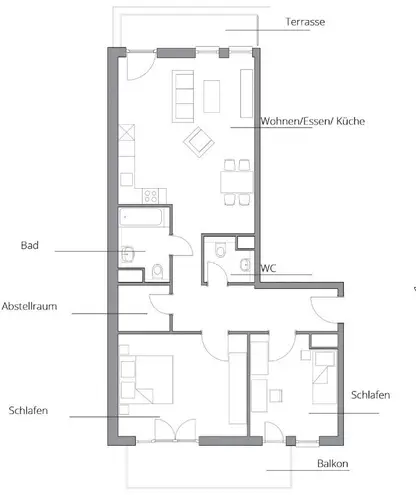 3 Zimmer Wohnung mit 100 m² in Kiel – Bild 8