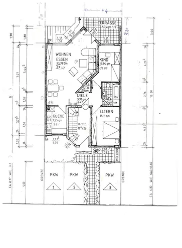 3 Zimmer Wohnung mit 83 m² in Ludwigshafen am Rhein – Bild 2