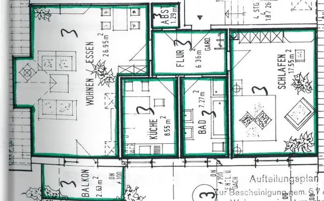 2 Zimmer Wohnung mit 71 m² in Paderborn – Bild 2