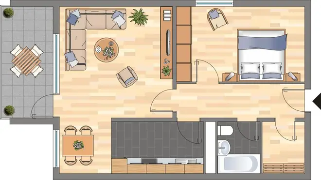 2 Zimmer Wohnung mit 60 m² in Kiel – Bild 8