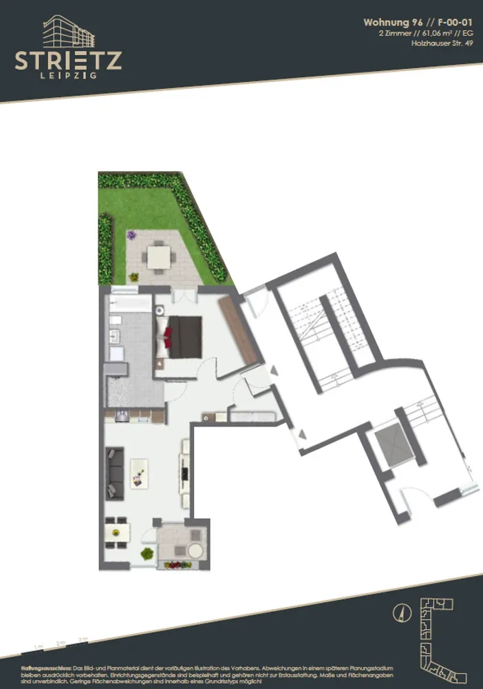 2 Zimmer Wohnung mit 62 m² in Leipzig – Bild 12