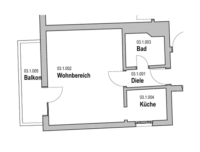 1 Zimmer Wohnung mit 31 m² in Essen – Bild 10