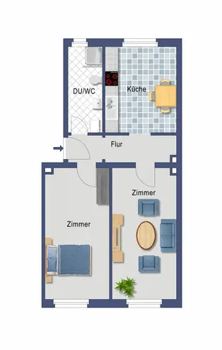 2 Zimmer Wohnung mit 73 m² in Gelsenkirchen – Bild 7
