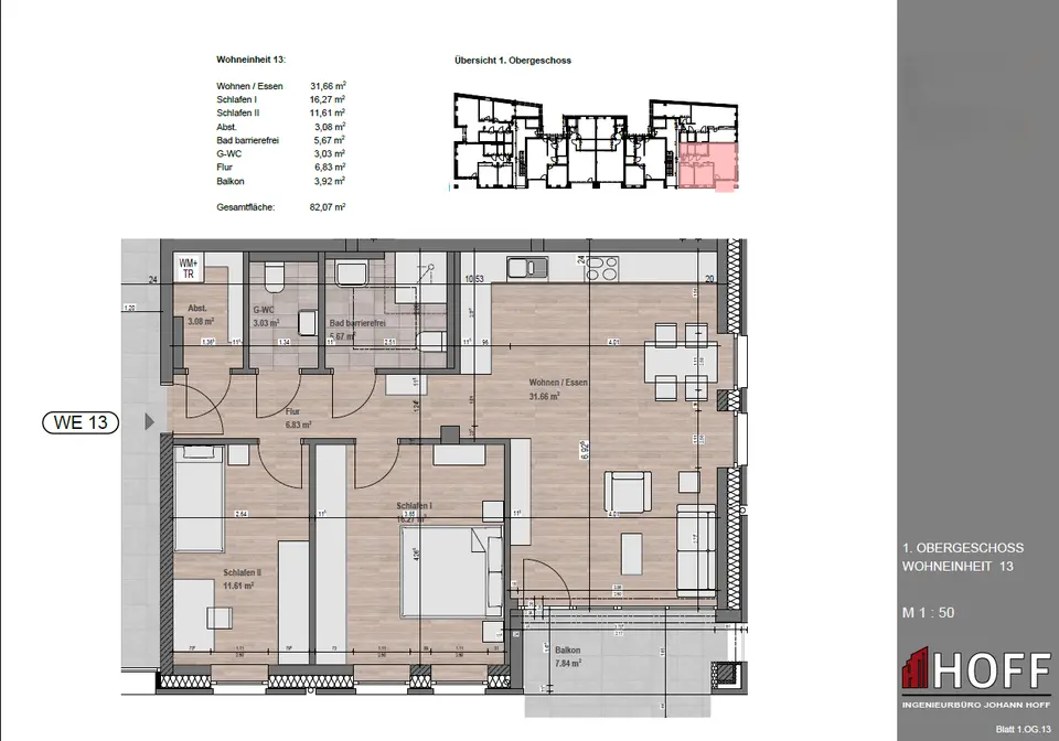 3 Zimmer Wohnung mit 82 m² in Ahaus – Bild 8