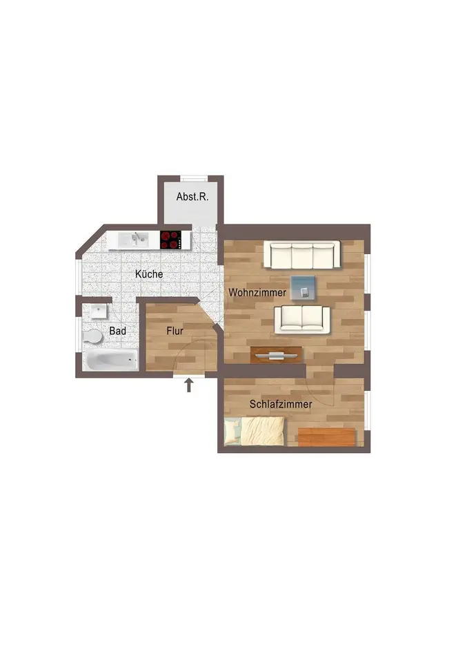 2 Zimmer Wohnung mit 46 m² in Magdeburg – Bild 4