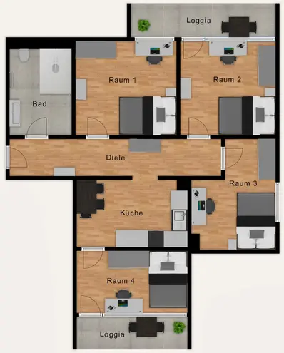 WG-Zimmer mit 15 m² in München – Bild 2