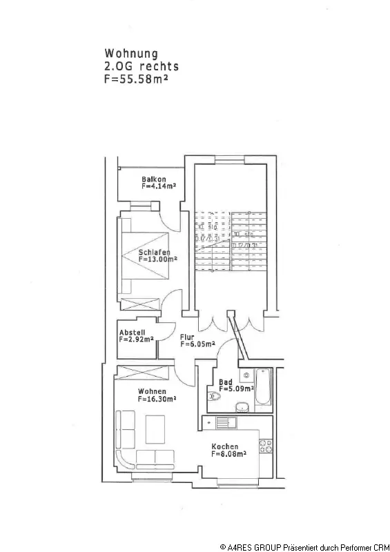 2 Zimmer Wohnung mit 54 m² in Bautzen – Bild 5
