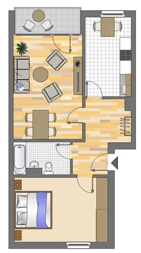 2 Zimmer Wohnung mit 64 m² in Neuss – Bild 3