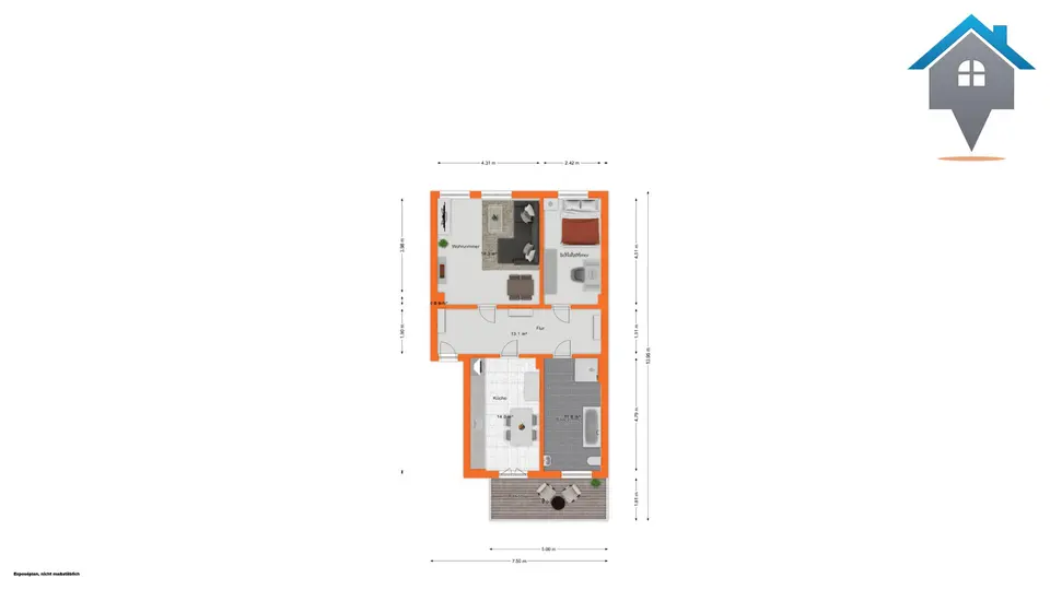 2 Zimmer Wohnung mit 83 m² in Görlitz – Bild 9