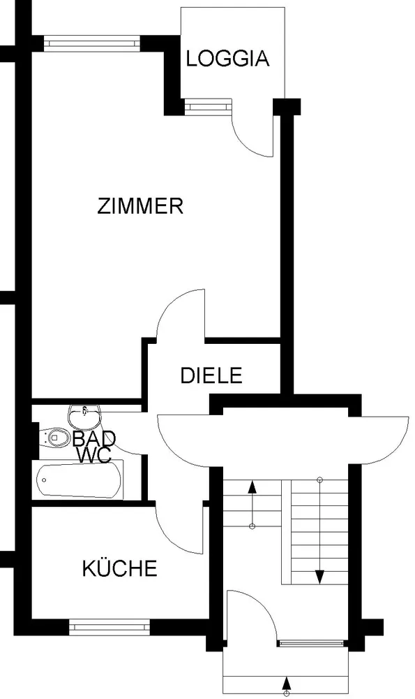 1 Zimmer Wohnung mit 38 m² in Hagen – Bild 2