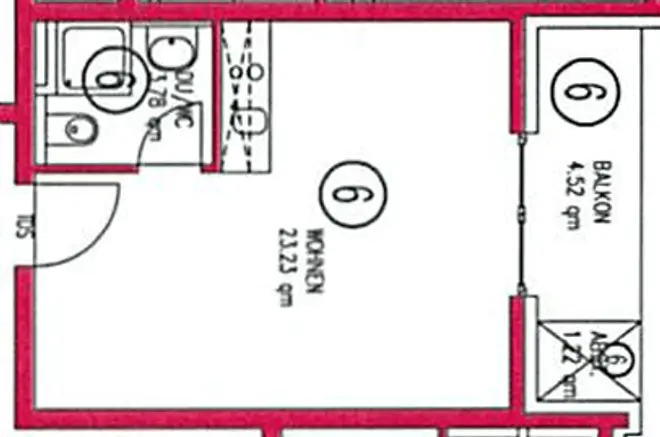 1 Zimmer Wohnung mit 30 m² in Stuttgart – Bild 5