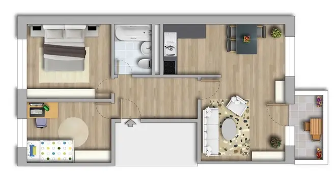 3 Zimmer Wohnung mit 59 m² in Magdeburg – Bild 12