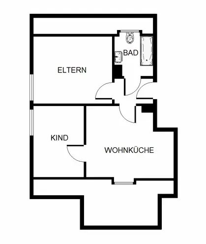 2 Zimmer Wohnung mit 35 m² in Gelsenkirchen – Bild 3