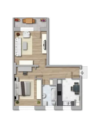 2 Zimmer Wohnung mit 56 m² in Chemnitz – Bild 9