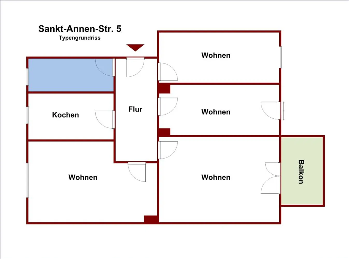 4 Zimmer Wohnung mit 70 m² in Brandenburg an der Havel – Bild 2
