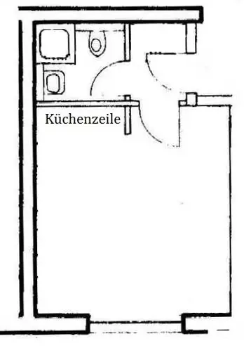 1 Zimmer Wohnung mit 25 m² in Darmstadt – Bild 3