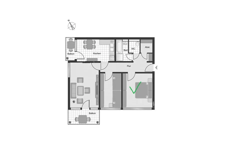 WG-Zimmer mit 77 m² in Sindelfingen – Bild 4