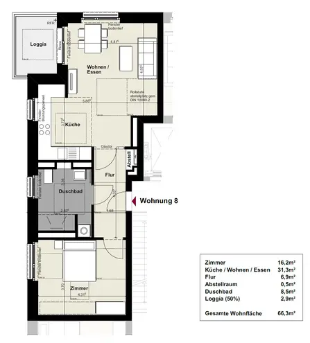 2 Zimmer Wohnung mit 66 m² in Hannover – Bild 10