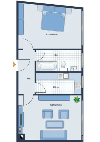 2 Zimmer Wohnung mit 54 m² in Augsburg – Bild 11