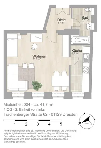1 Zimmer Wohnung mit 42 m² in Dresden – Bild 7