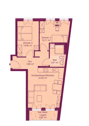 3 Zimmer Wohnung mit 64 m² in Berlin – Bild 11