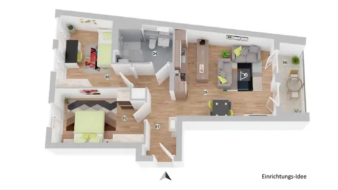 3 Zimmer Wohnung mit 64 m² in Berlin – Bild 12