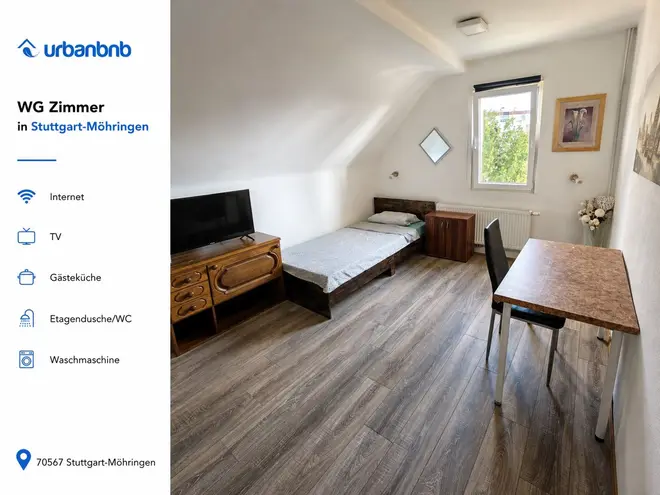 WG-Zimmer mit 12 m² in Stuttgart – Bild 1