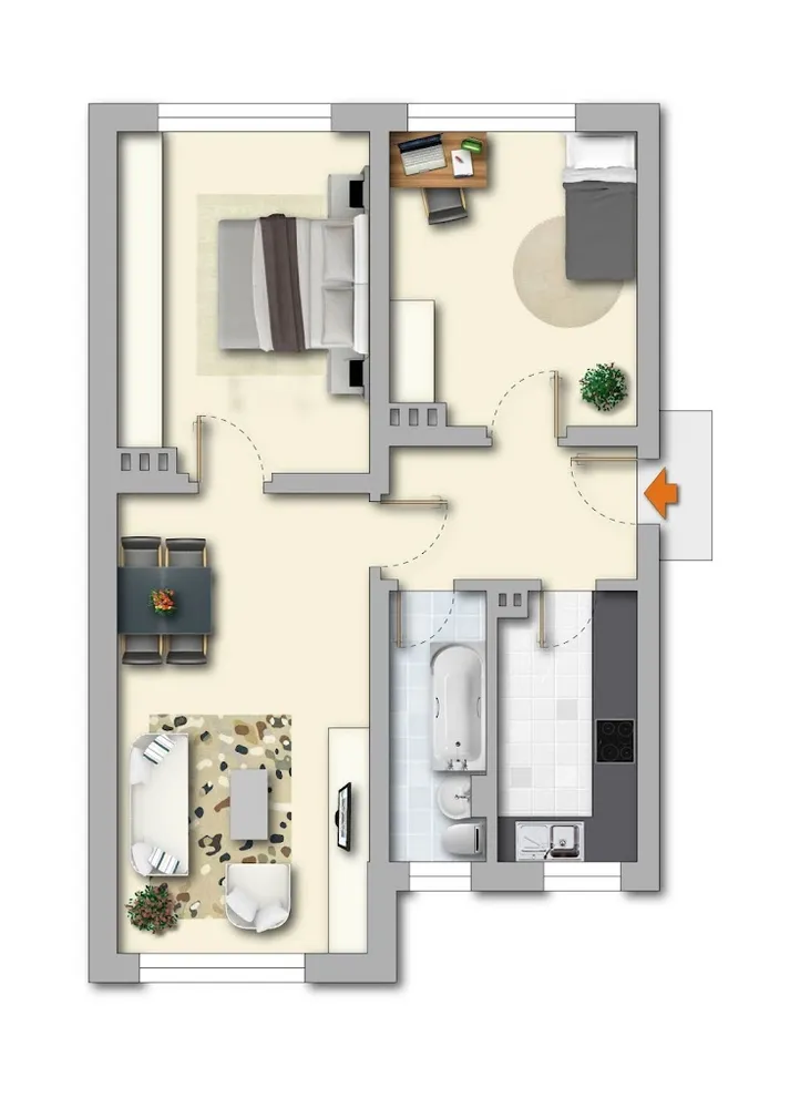 3 Zimmer Wohnung mit 63 m² in Plauen – Bild 9