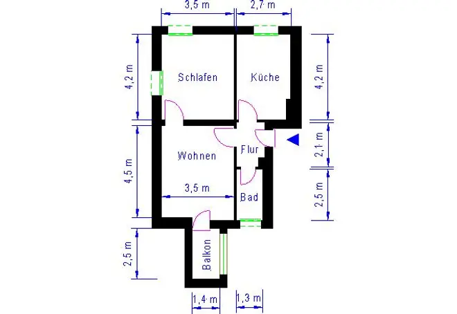 2 Zimmer Wohnung mit 49 m² in Magdeburg – Bild 11