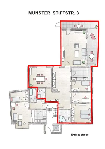 5 Zimmer Wohnung mit 139 m² in Münster – Bild 10