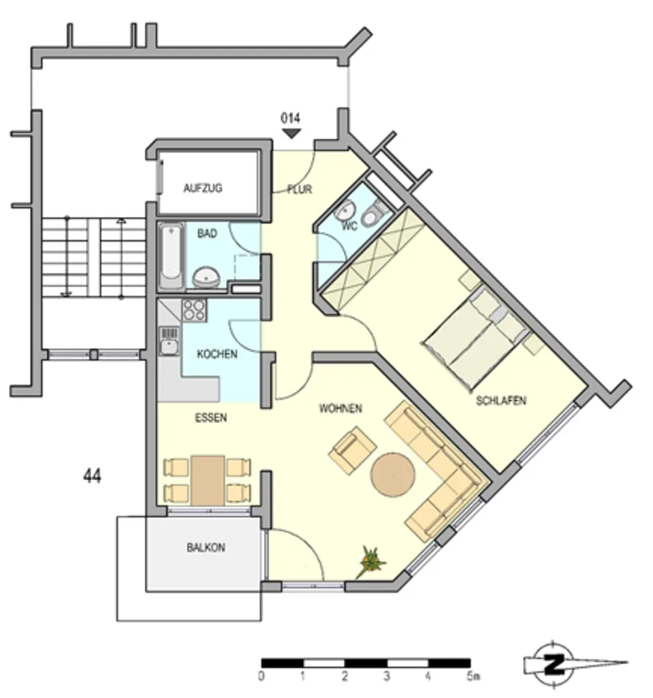 2 Zimmer Wohnung mit 65 m² in Stuttgart – Bild 2