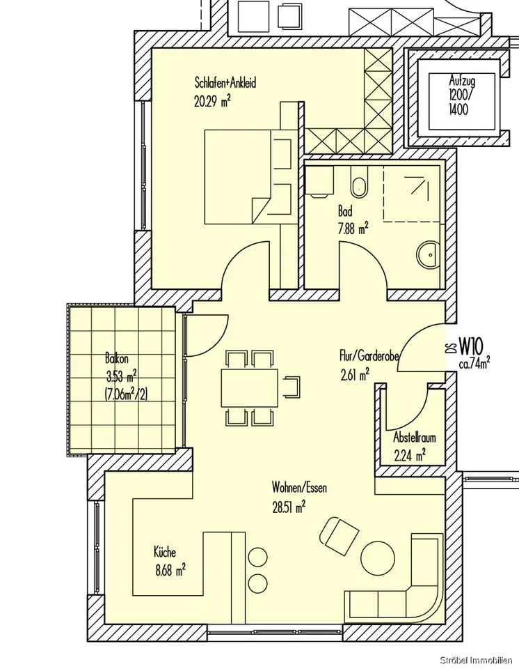 2 Zimmer Wohnung mit 74 m² in Ansbach – Bild 8