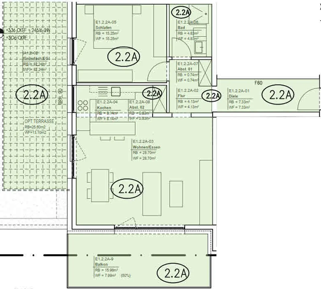 2 Zimmer Wohnung mit 91 m² in Kaiserslautern – Bild 2