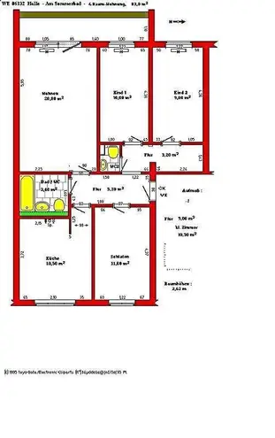 4 Zimmer Wohnung mit 83 m² in Halle (Saale) – Bild 2