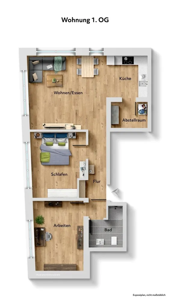 3 Zimmer Wohnung mit 80 m² in Celle – Bild 1