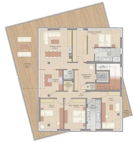 5 Zimmer Wohnung mit 202 m² in Leipzig – Bild 2