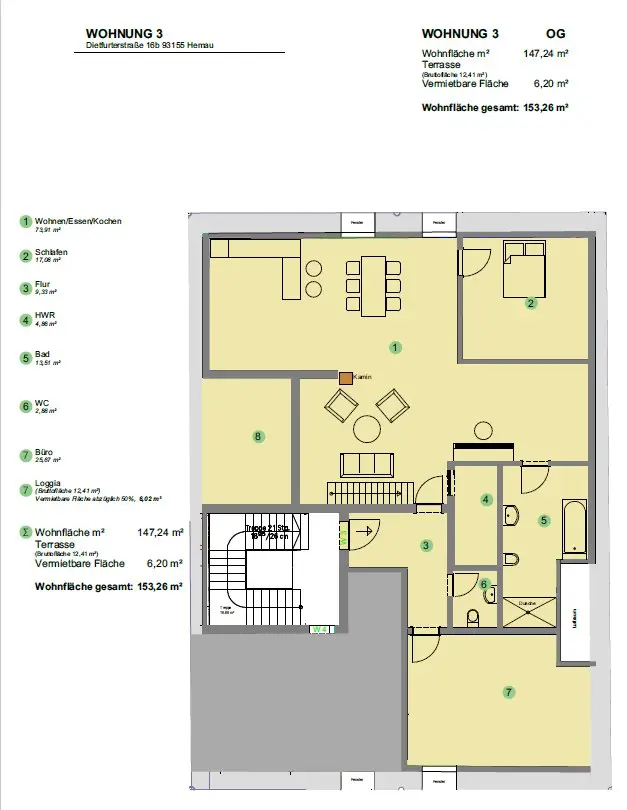 4 Zimmer Wohnung mit 153 m² in Kelheim – Bild 10