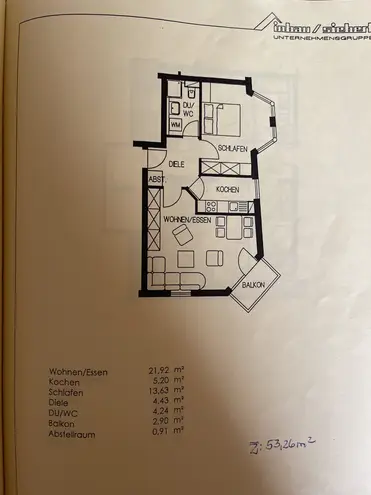 2 Zimmer Wohnung mit 54 m² in Dresden – Bild 2