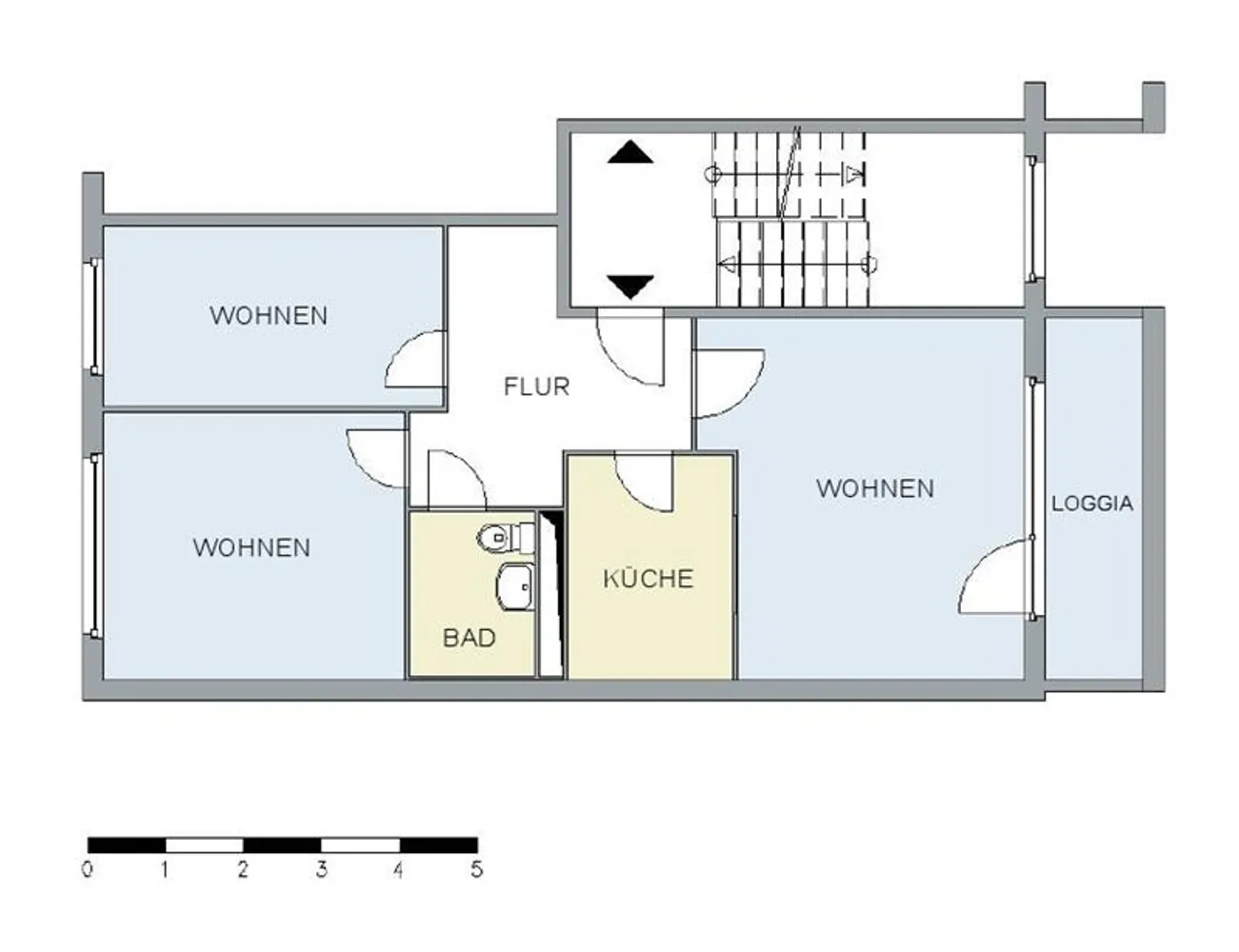 3 Zimmer Wohnung mit 63 m² in Neubrandenburg – Bild 2