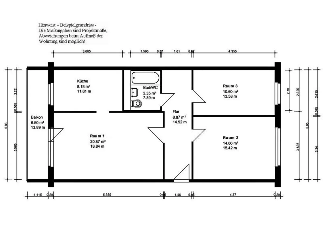 3 Zimmer Wohnung mit 69 m² in Halle (Saale) – Bild 8