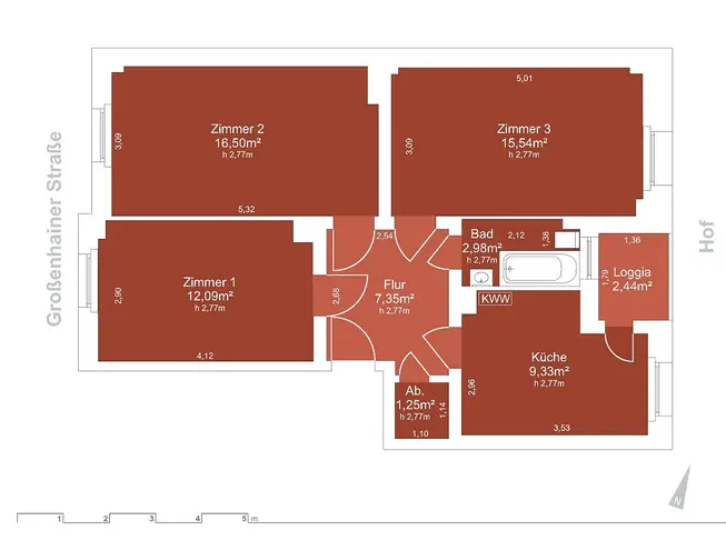 3 Zimmer Wohnung mit 65 m² in Dresden – Bild 6