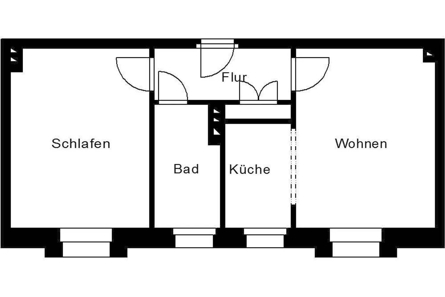 2 Zimmer Wohnung mit 49 m² in Plauen – Bild 2
