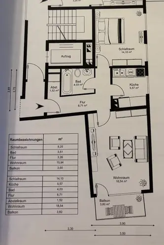 2 Zimmer Wohnung mit 55 m² in Wiesbaden – Bild 12